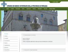 Tablet Screenshot of ordineveterinari.pg.it